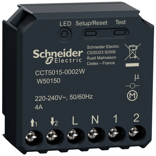 Schneider Electric Wiser CCT5015-0002W Jalousie-/Rollladenaktor 1-Kanal Schneider Electric Wiser CCT5015-0002W Jalousie-/Rollladenaktor 1-Kanal