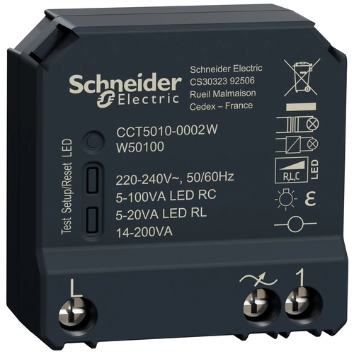 Schneider Electric Wiser CCT5010-0002W Dimmaktor Schneider Electric Wiser CCT5010-0002W Dimmaktor