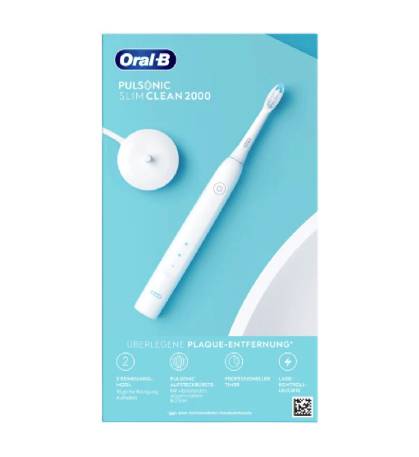 Oral-B Pulsonic Slim Clean 2000 White 4210201304425 Elektrische Zahnbürste Weiß