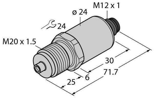 Turck Drucktransmitter 1 St. PT250R-2020-U3-H1143