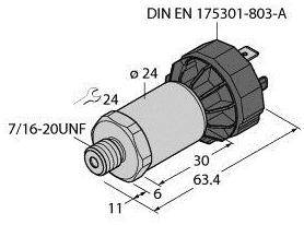 Turck Drucktransmitter 1 St. PT1000PSIG-2005-I2-DA91/X