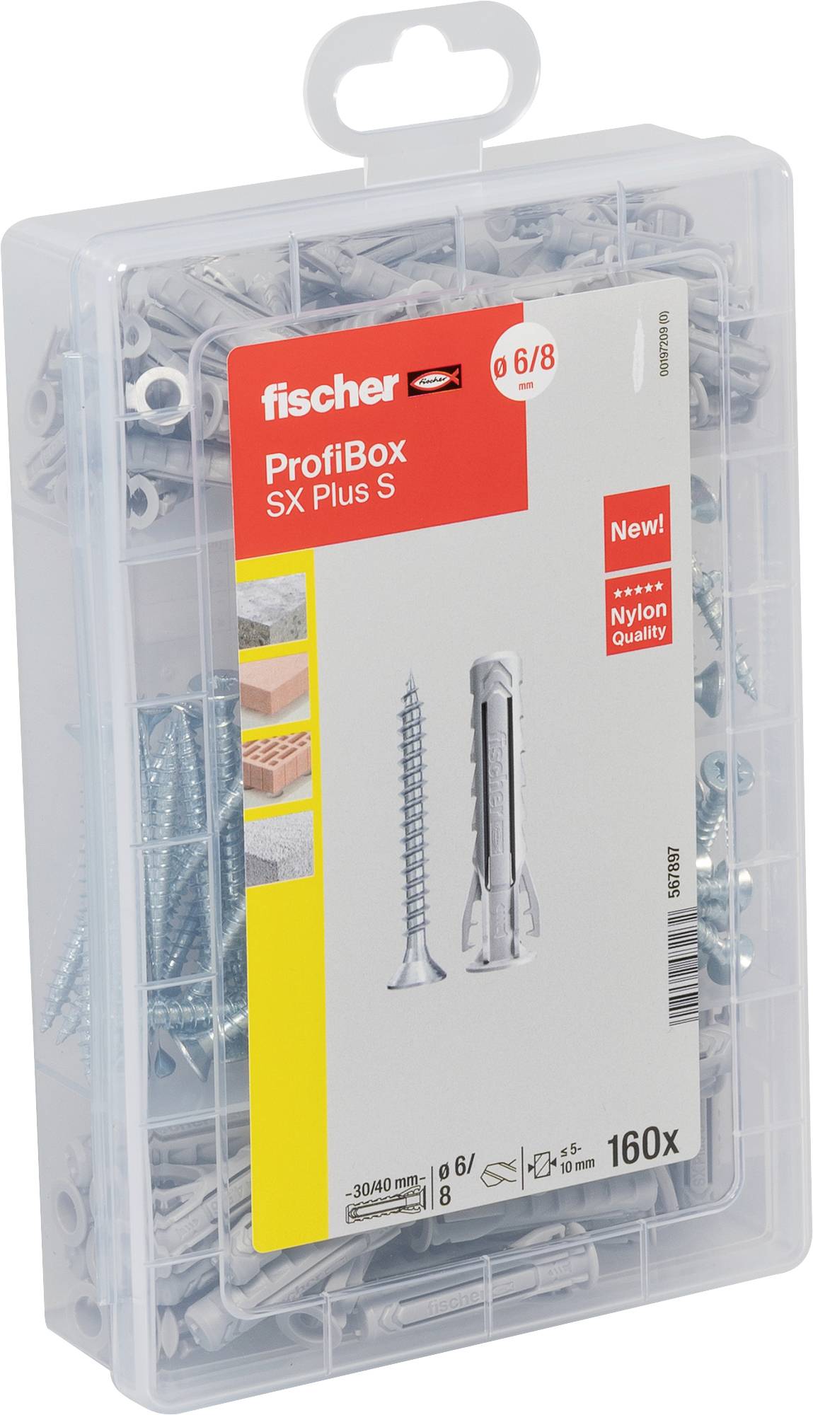 Fischer 567897 Profibox SX Plus + S Dübelset 1St.