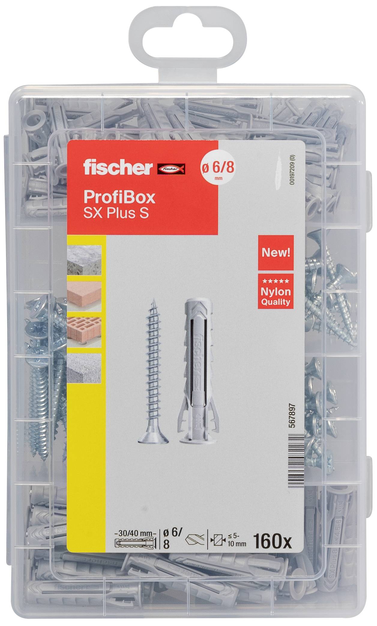 Fischer 567897 Profibox SX Plus + S Dübelset 1St.