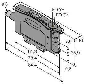 Turck Lichtleitersensor D10AFPGQ 3072811 1St.