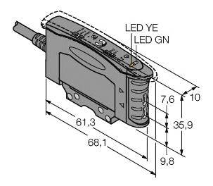 Turck Lichtleitersensor D10AFPGY 3073124 1St.