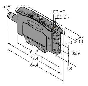 Turck Lichtleitersensor D10AFPGYQ 3073125 1St.