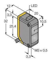 Turck Einweg-Lichtschranke Q20EL 3078159 1St.