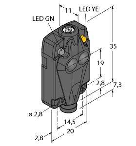 Turck Reflexions-Lichttaster Q10RP6DQ 3044864 dunkelschaltend 1St.