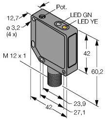 Turck Reflexions-Lichttaster QM42VP6AF150Q 3045690 1St.