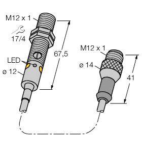 Turck Einweg-Lichtschranke M12NRQ5 3078243 1St.