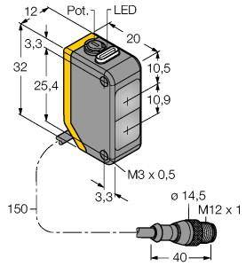 Turck Reflexions-Lichttaster Q20PDQPMA 3078169 1St.