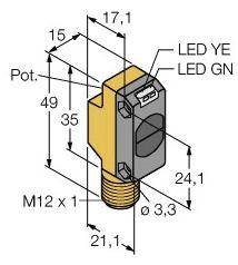 Turck Einweg-Lichtschranke QS18VN6RBQ8 3066461 1St.