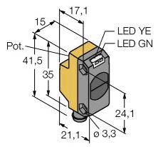 Turck Einweg-Lichtschranke QS18VN6RBQ7 3066439 1St.