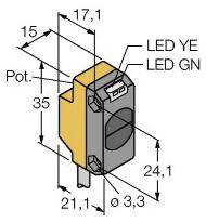 Turck Einweg-Lichtschranke QS18VP6RB W/30 3061674 1St.
