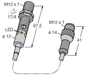 Turck Reflexions-Lichttaster M12NFF75QPMA 3078235 1St.