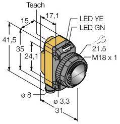 Turck Reflexions-Lichttaster QS18EN6DQ7 3072006 1St.