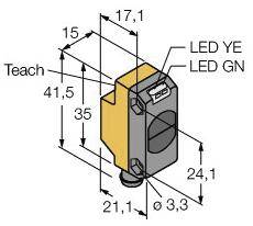 Turck Reflexions-Lichttaster QS18EN6DBQ7 3072002 1St.