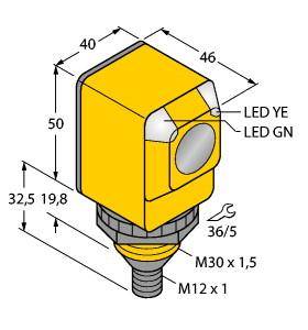 Turck Reflexions-Lichttaster Q40SP6FF600Q2 3069459 1St.