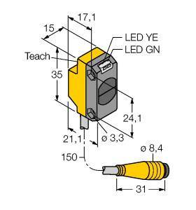 Turck Reflexions-Lichttaster QS18EN6WQ 3069214 1St.
