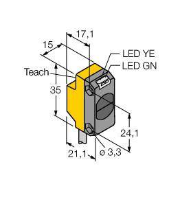 Turck Reflexions-Lichttaster QS18EP6DB W/30 3068764 1St.