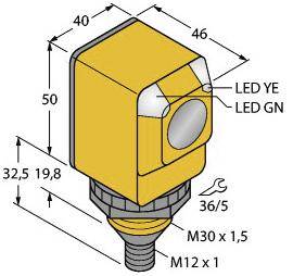 Turck Einweg-Lichtschranke Q40AW3RQ3 3036986hellschaltend 1St.