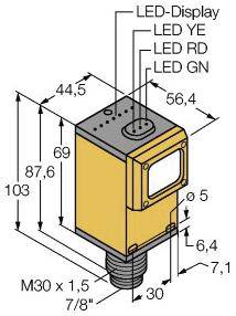 Turck Reflexions-Lichttaster Q45BW22DXQ 3047141 1St.