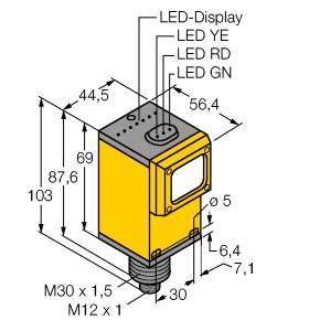 Turck Reflexions-Lichttaster Q45BW22DLQ1 3040214 1St.