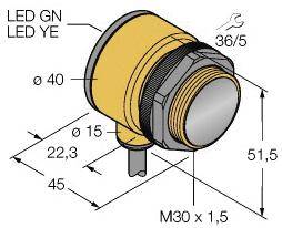 Turck Einweg-Lichtschranke T30AW3RE 3037072hellschaltend 1St.