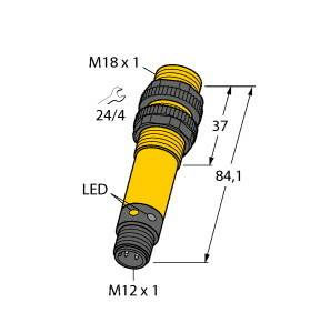 Turck Reflexions-Lichttaster S18AW3FF100Q1 3033691hellschaltend 1St.