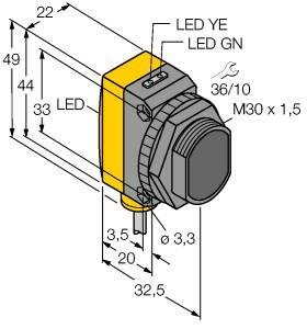 Turck Einweg-Lichtschranke QS30EXQPMA 3072062 1St.