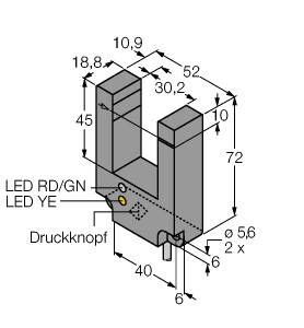 Turck Gabel-Lichtschranke SLE30B6VY W/30' 3056564 1St.