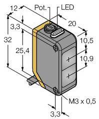 Turck Reflexions-Lichttaster Q20ND 3077759 1St.