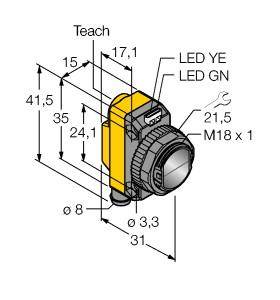 Turck Reflexions-Lichtschranke QS18VN6XLPQ7 3801272 1St.