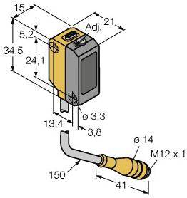 Turck Reflexions-Lichttaster QS18AB6AFF40Q5 3012191 1St.