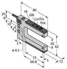Turck Gabel-Lichtschranke SLM30B6 W/30 3075015 1St.