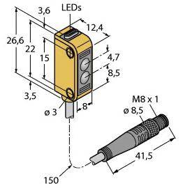 Turck Reflexions-Lichtschranke Q12AN6LPQ3 3077111 1St.