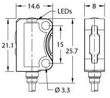 Turck Reflexions-Lichttaster VS8APFF50 3803478 1St.