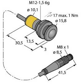 Turck Einweg-Lichtschranke SB12TRPRQ3 3011162 dunkelschaltend 1St.