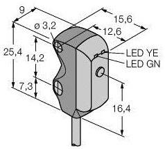 Turck Reflexions-Lichtschranke VS3AP5XLP W/30 3002800hellschaltend 1St.