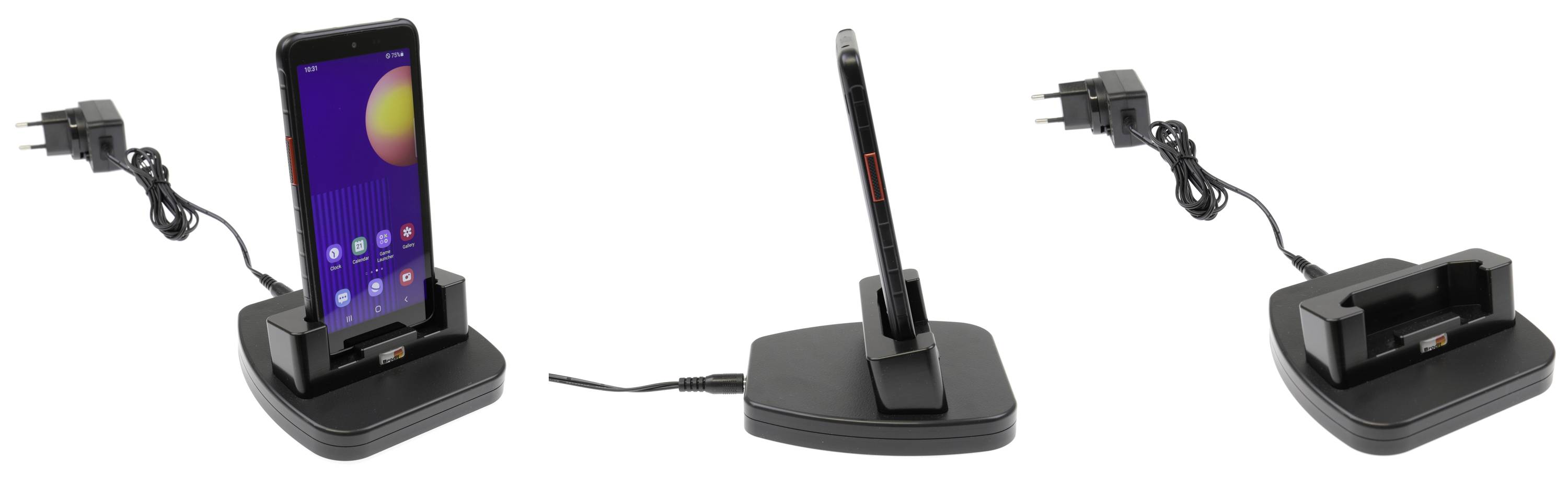 Brodit 216368 Ladeadapter 1 x Samsung, Galaxy Xcover 5 mit Europa-Adapter, mit UK-Adapter, mit USA-Adapter