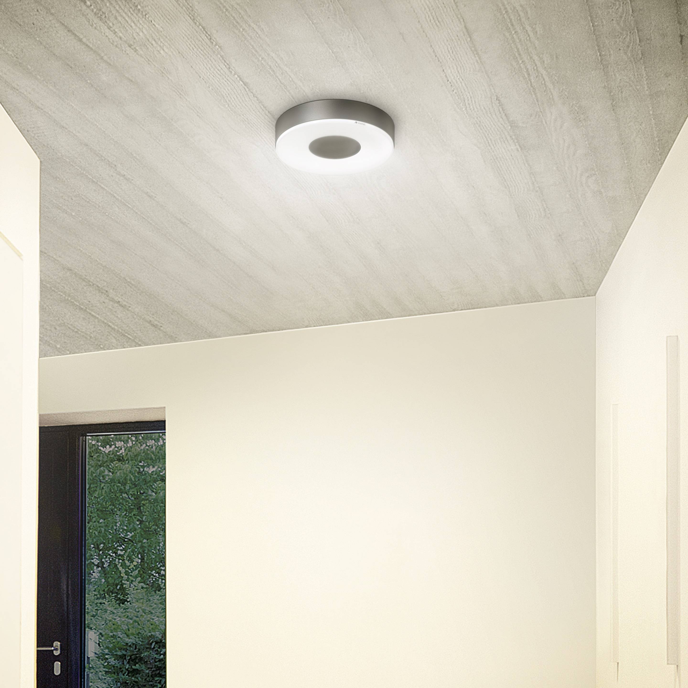 Steinel 078782 INNENLEUCHTE RS 200 SC LED-Deckenleuchte mit Bewegungsmelder LED LED fest eingebaut 17.1 W Anthrazit