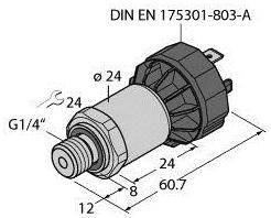 Turck Drucktransmitter 1 St. PT2.5R-1004-U1-DA91