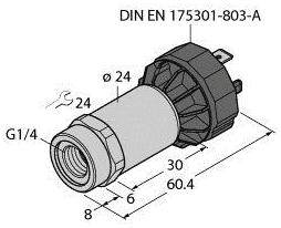 Turck Drucktransmitter 1 St. PT600R-2001-I2-DA91/X