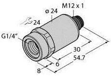 Turck Drucktransmitter 1 St. PT60R-2001-I2-H1143/X