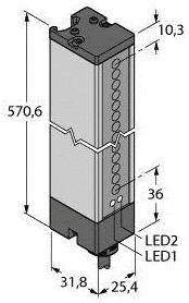 Turck Einweg-Lichtschranke LX21R Schutzfeldhöhe 523mm