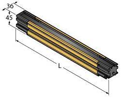 Turck Lichtvorhang SLLP23-1260 Schutzfeldhöhe 1260mm
