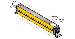 Turck Lichtvorhang SLSCE30-1350P8 Schutzfeldhöhe 1350mm