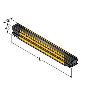 Turck Sicherheits-Lichtvorhang SLLCE40-1820-S Schutzfeldhöhe 1820mm