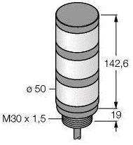 Turck Signalsäule 3803935 TL50WYG 1St.