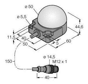 Turck Rundumleuchte K50FLGRY2PQP 3083442 Dauerlicht